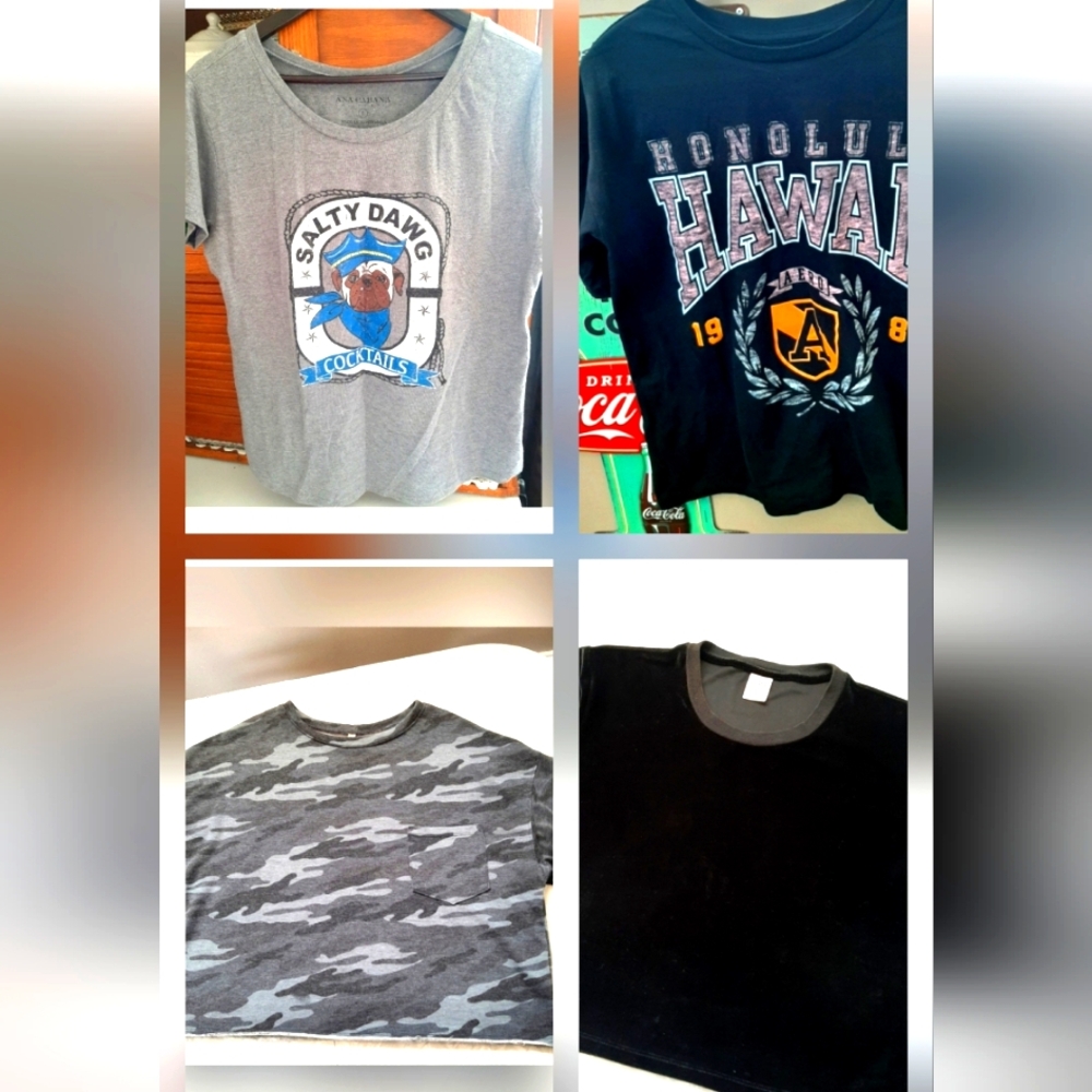 4 Size Large Tops
